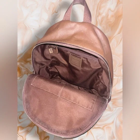 Coach Charlie Brown and Tan Signature Medium Backpack - Picture 5 of 7